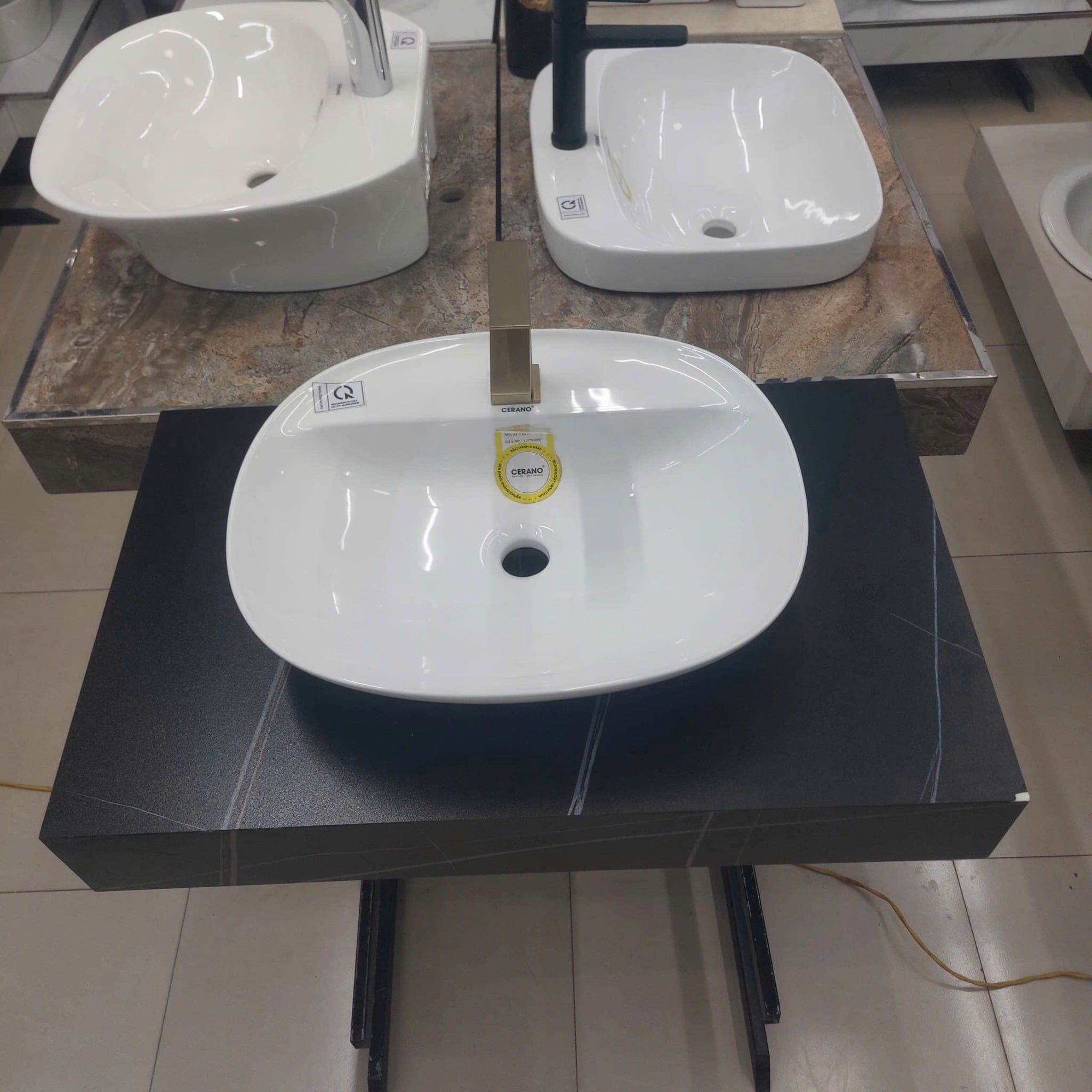  Chậu Đặt Bàn Đá Cao Cấp Cerano Mã 8474 