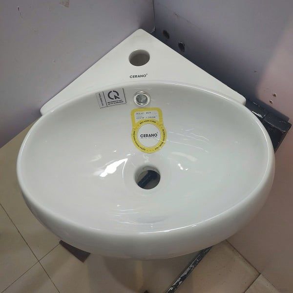  Chậu Góc Treo Tường Tròn không Chân chậu Cao Cấp Cerano Mã 8835 