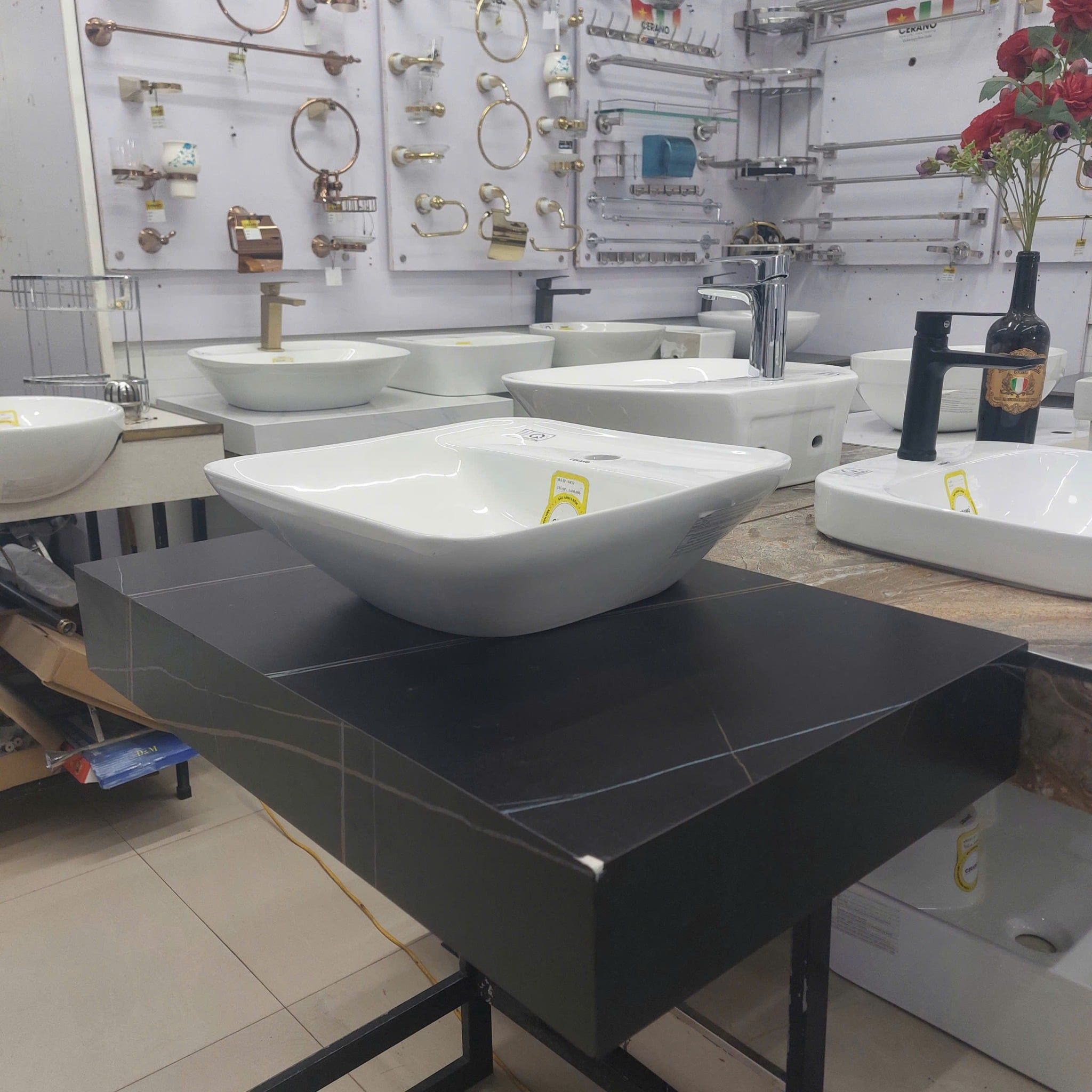  Chậu Đặt Bàn Đá Cao Cấp Cerano Mã 8476 