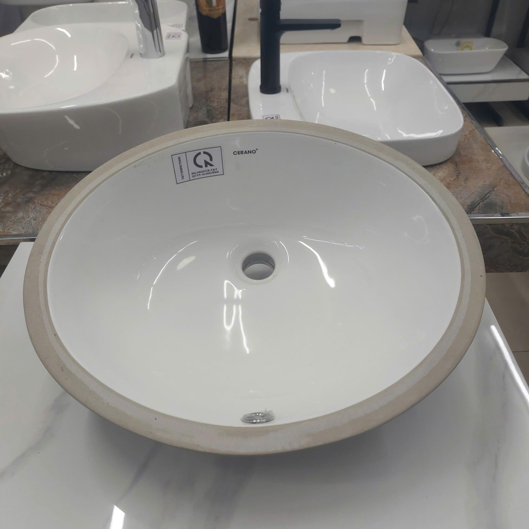  Chậu Âm Tròn Bàn Đá Cao Cấp CERANO Mã F4236 