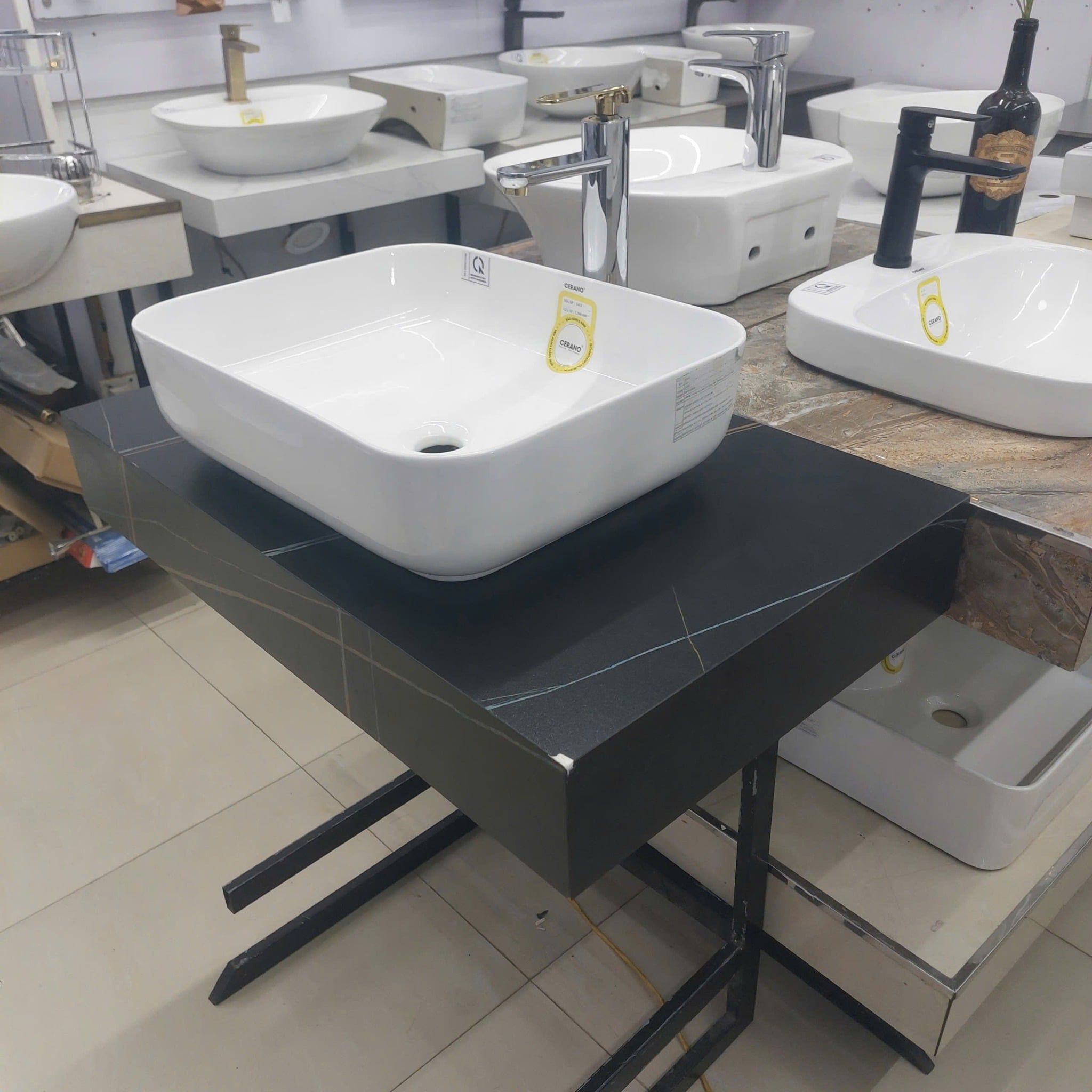 Chậu Đặt Bàn Đá Cao Cấp Cerano Mã 1411 