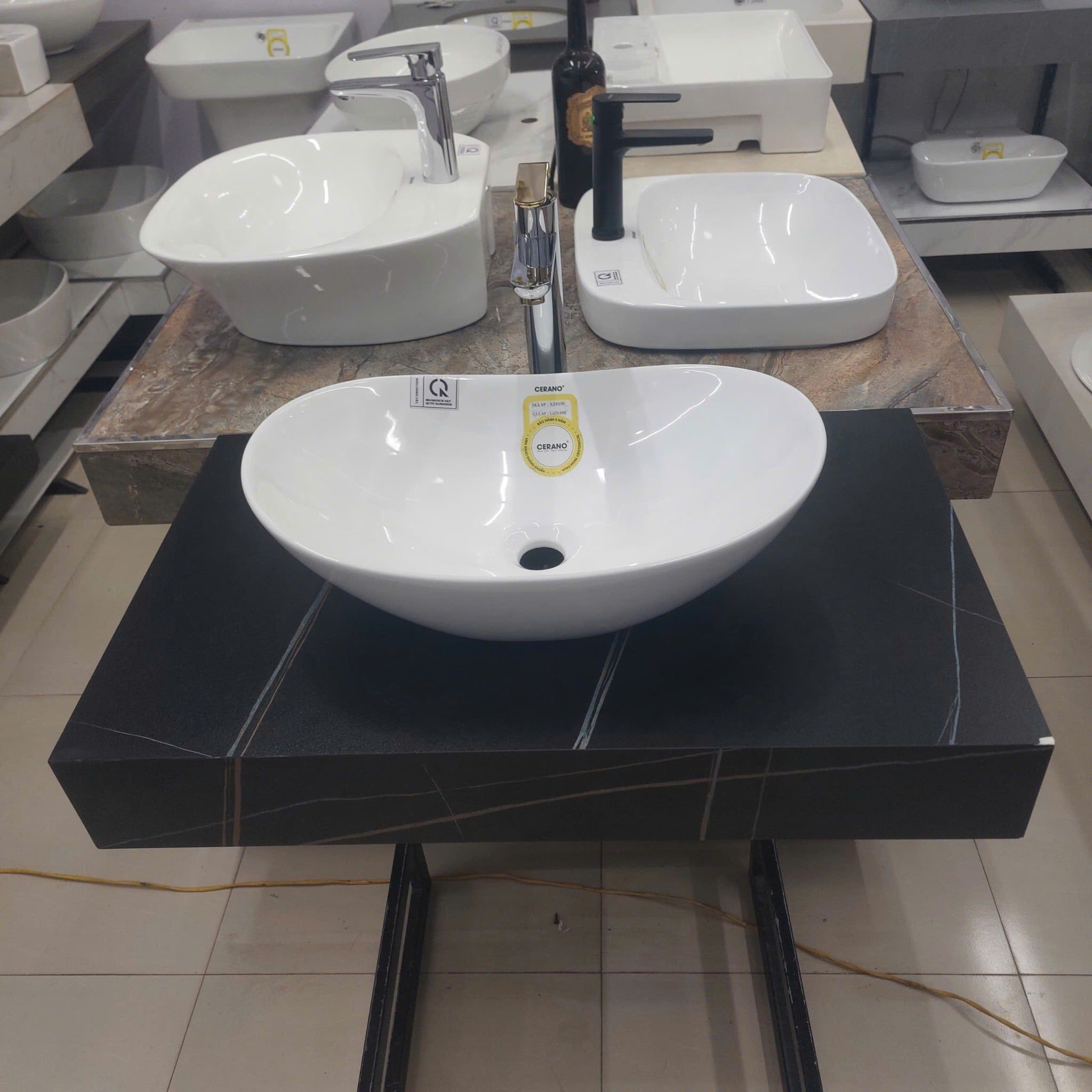  Chậu Đặt Bàn Đá Cao Cấp Cerano Mã XZ8158 