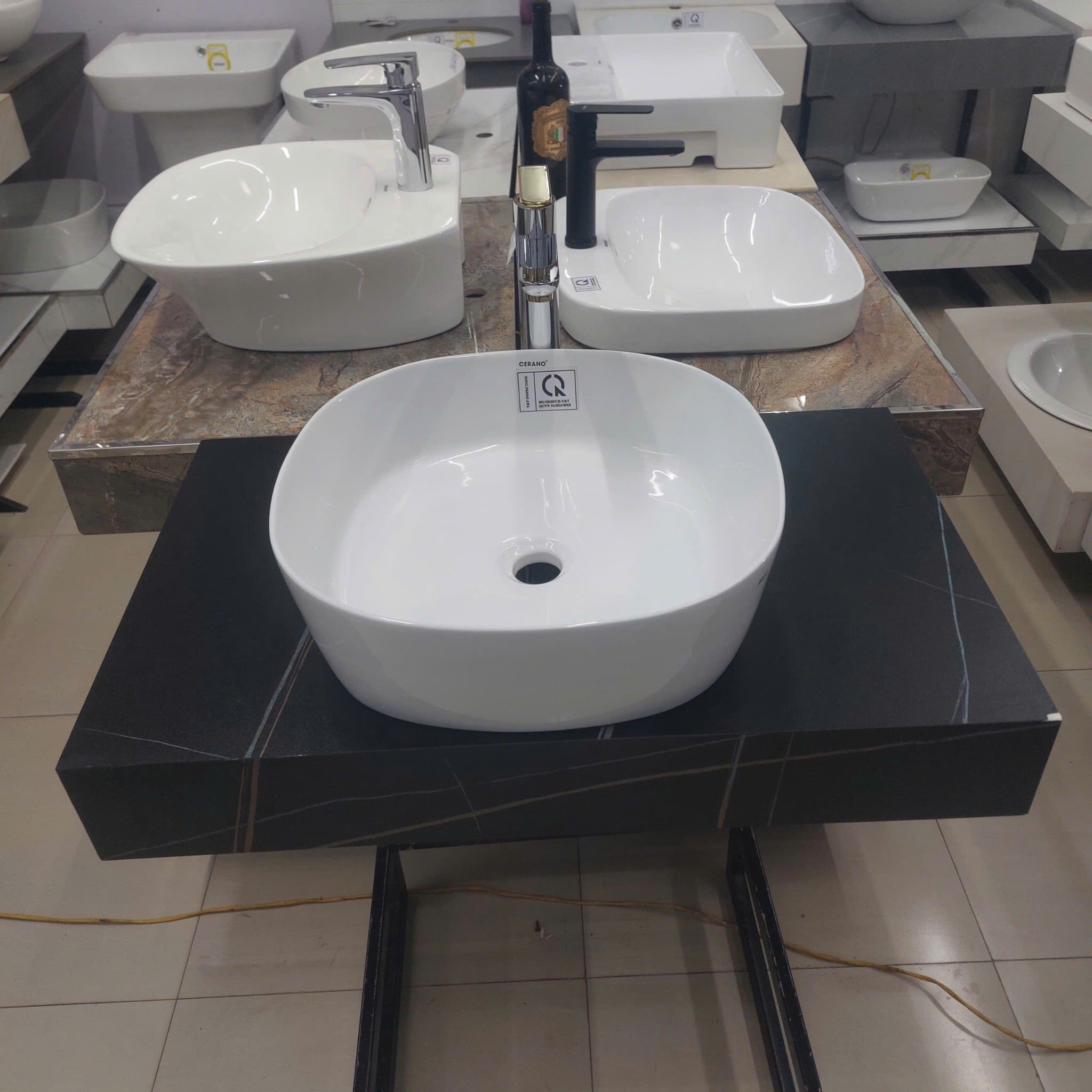  Chậu Đặt Bàn Đá Cao Cấp Cerano Mã 1413 