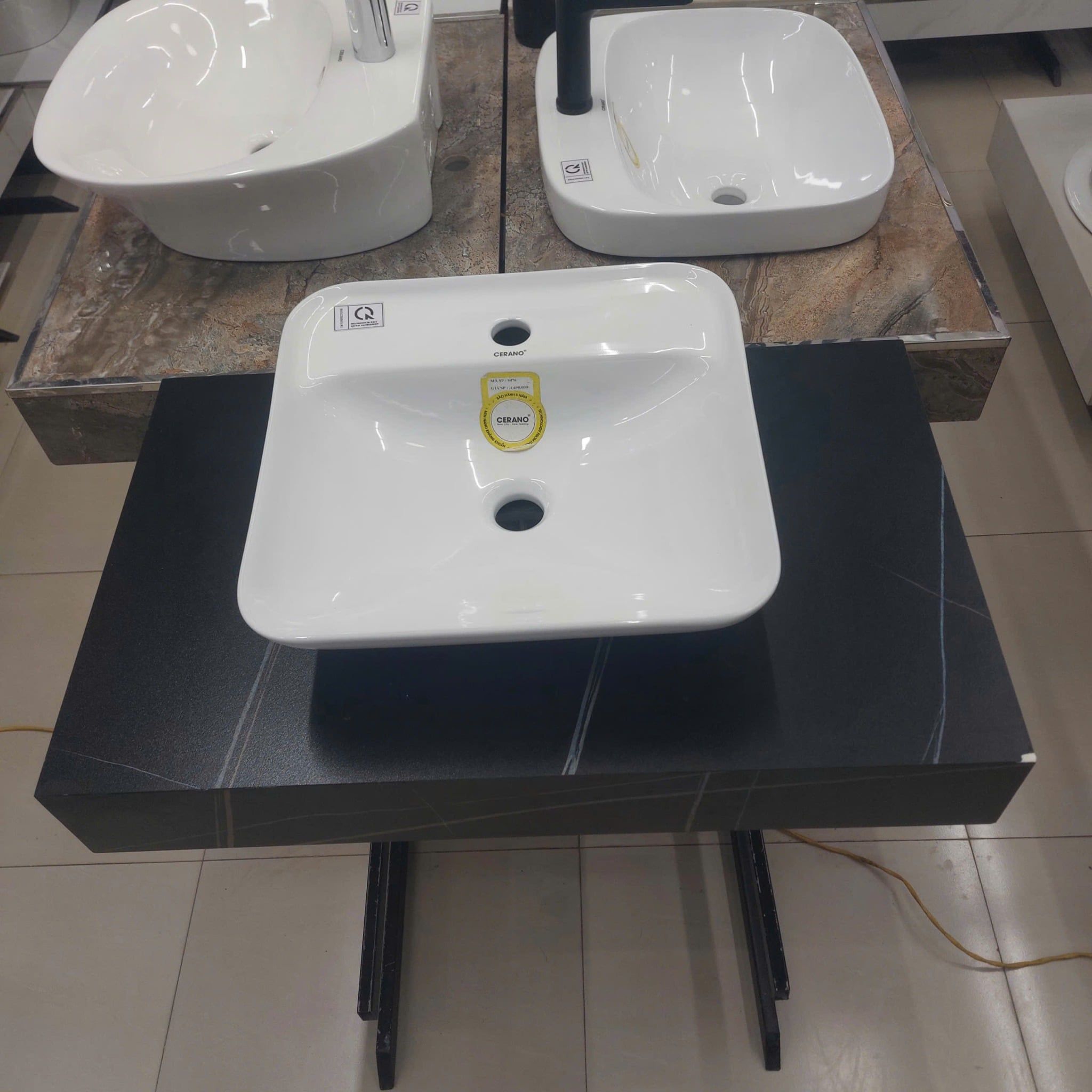  Chậu Đặt Bàn Đá Cao Cấp Cerano Mã 8476 