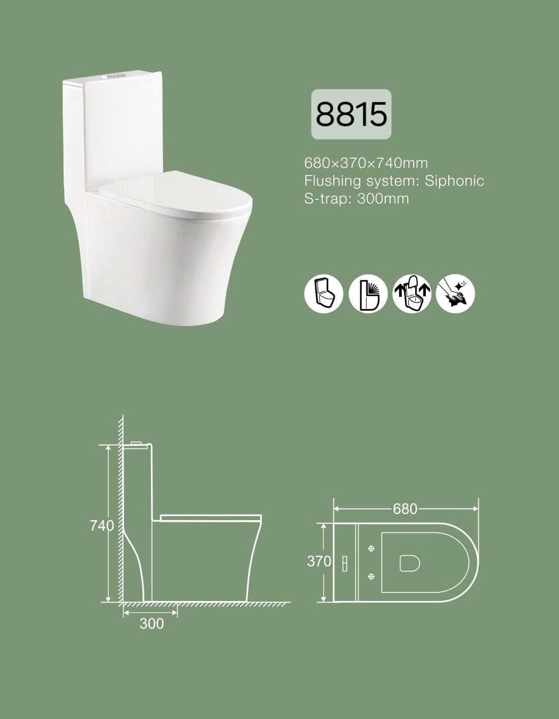  Bồn Cầu Liền Khối Cerano Mã 8815 