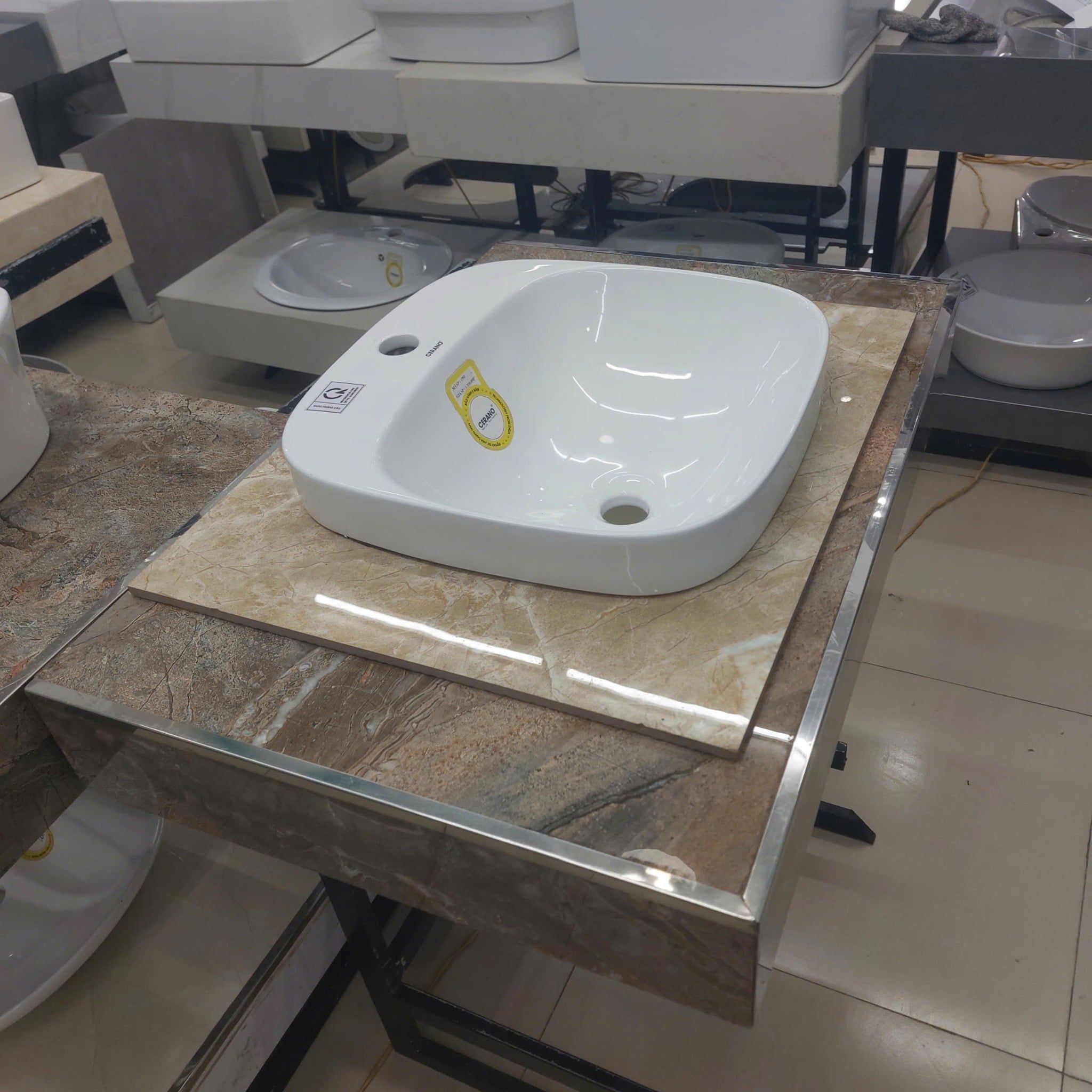  Chậu Đặt Bàn Đá Bán Âm - Bán Dương Cao Cấp Cerano Mã  1551 