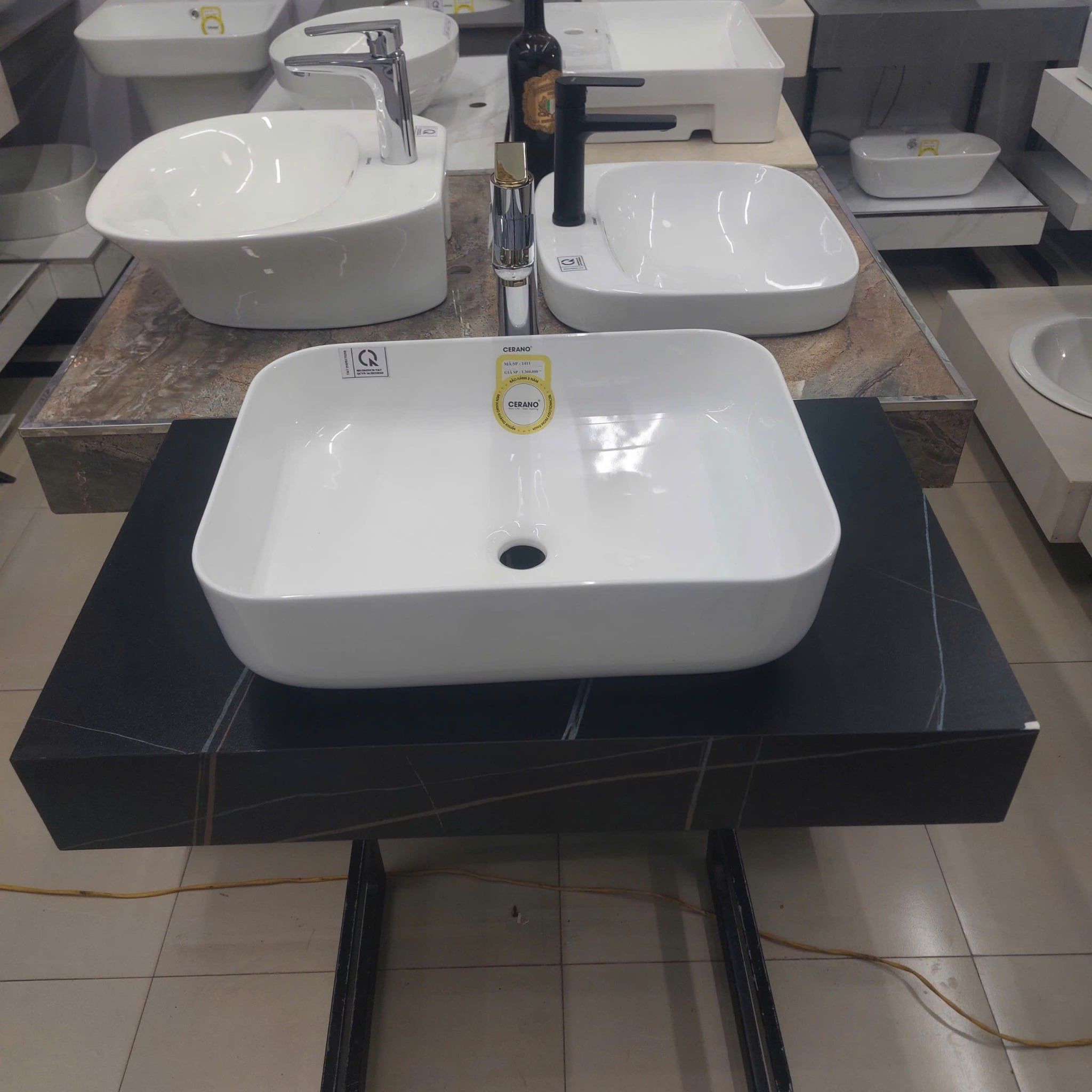  Chậu Đặt Bàn Đá Cao Cấp Cerano Mã 1411 