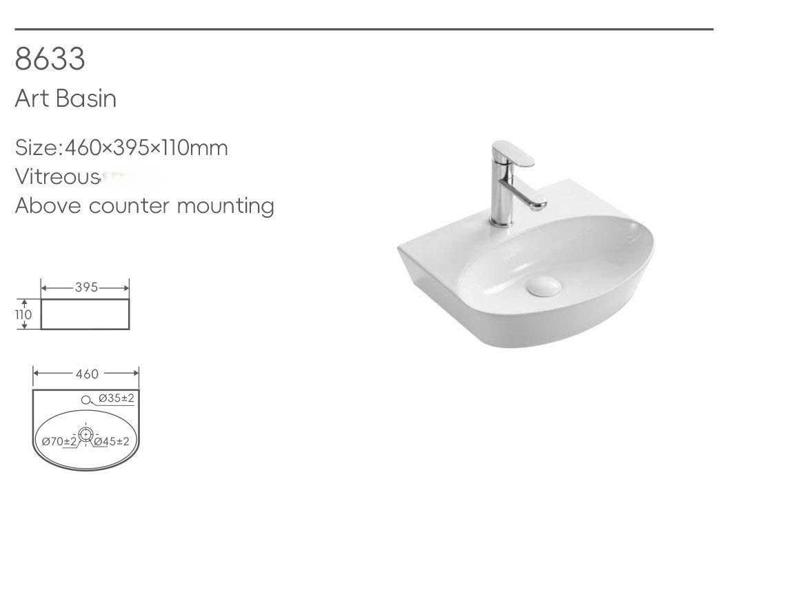  Chậu Treo Tường vuông không Chân chậu Cao Cấp Cerano Mã 8633 