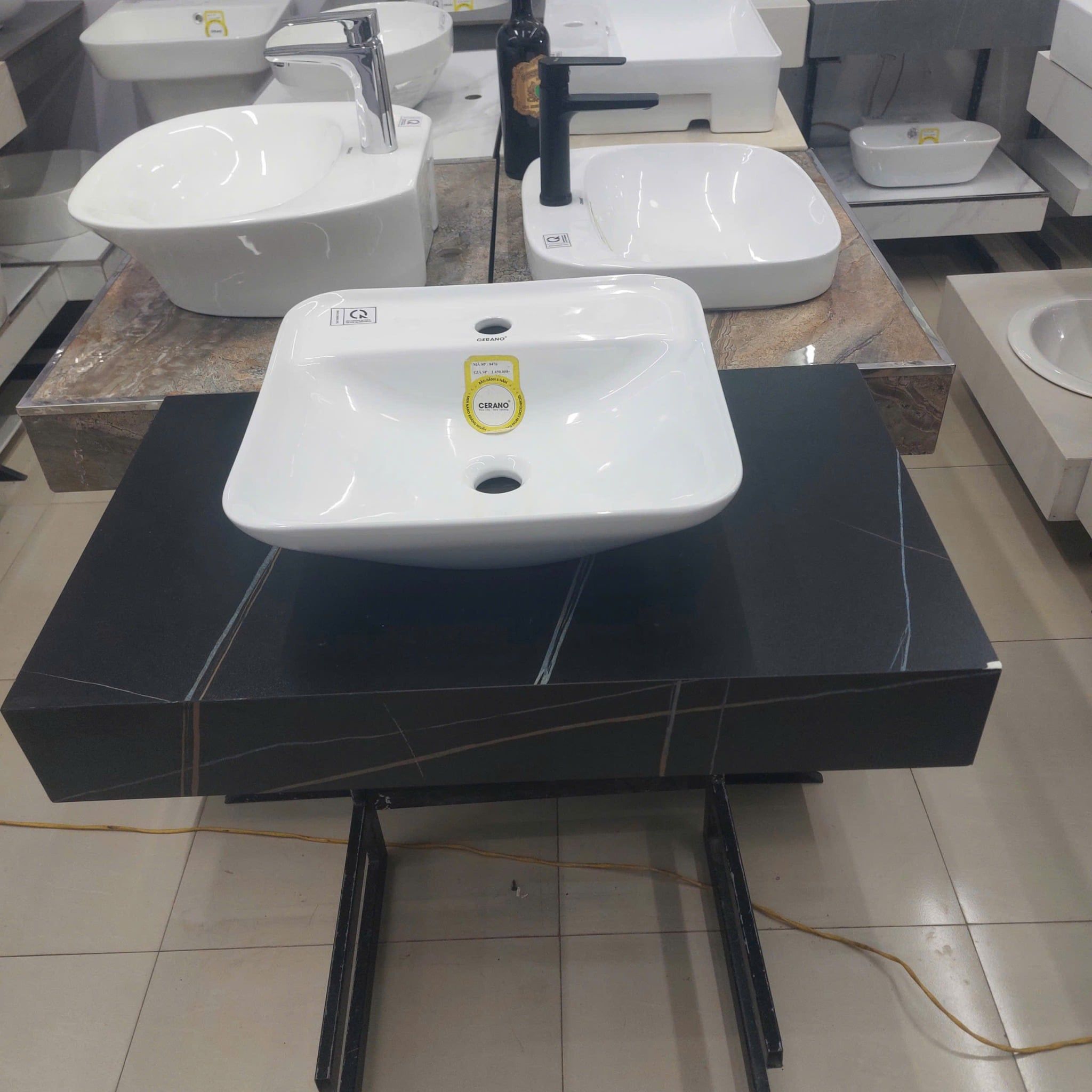  Chậu Đặt Bàn Đá Cao Cấp Cerano Mã 8476 
