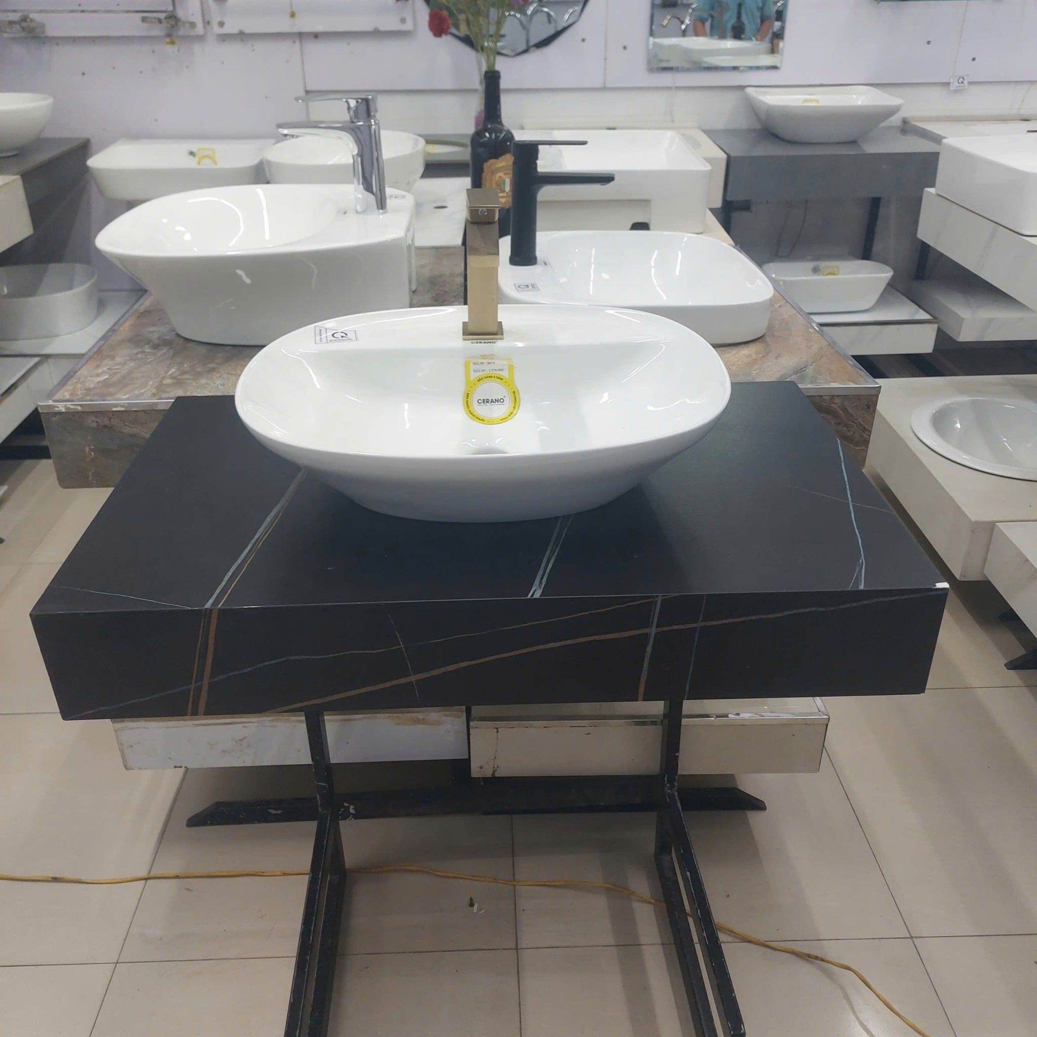  Chậu Đặt Bàn Đá Cao Cấp Cerano Mã 8474 
