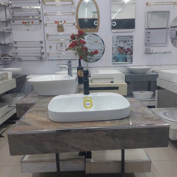  Chậu Đặt Bàn Đá Bán Âm - Bán Dương Cao Cấp Cerano Mã XZ8174B 