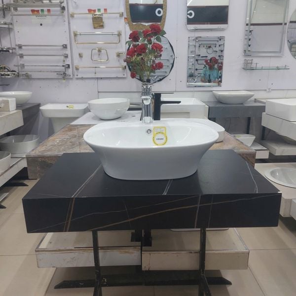  Chậu Đặt Bàn Đá  Cao Cấp Cerano Mã 8482 