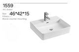  Chậu đặt bàn đá hoặc treo tường(đa năng cách Lắp) - Không chân Cao Cấp Cerano(Không Bao gồm Ốc) Mã 1559 