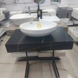  Chậu Đặt Bàn Đá Hình Bầu Dục Cao Cấp Cerano Mã 8502 