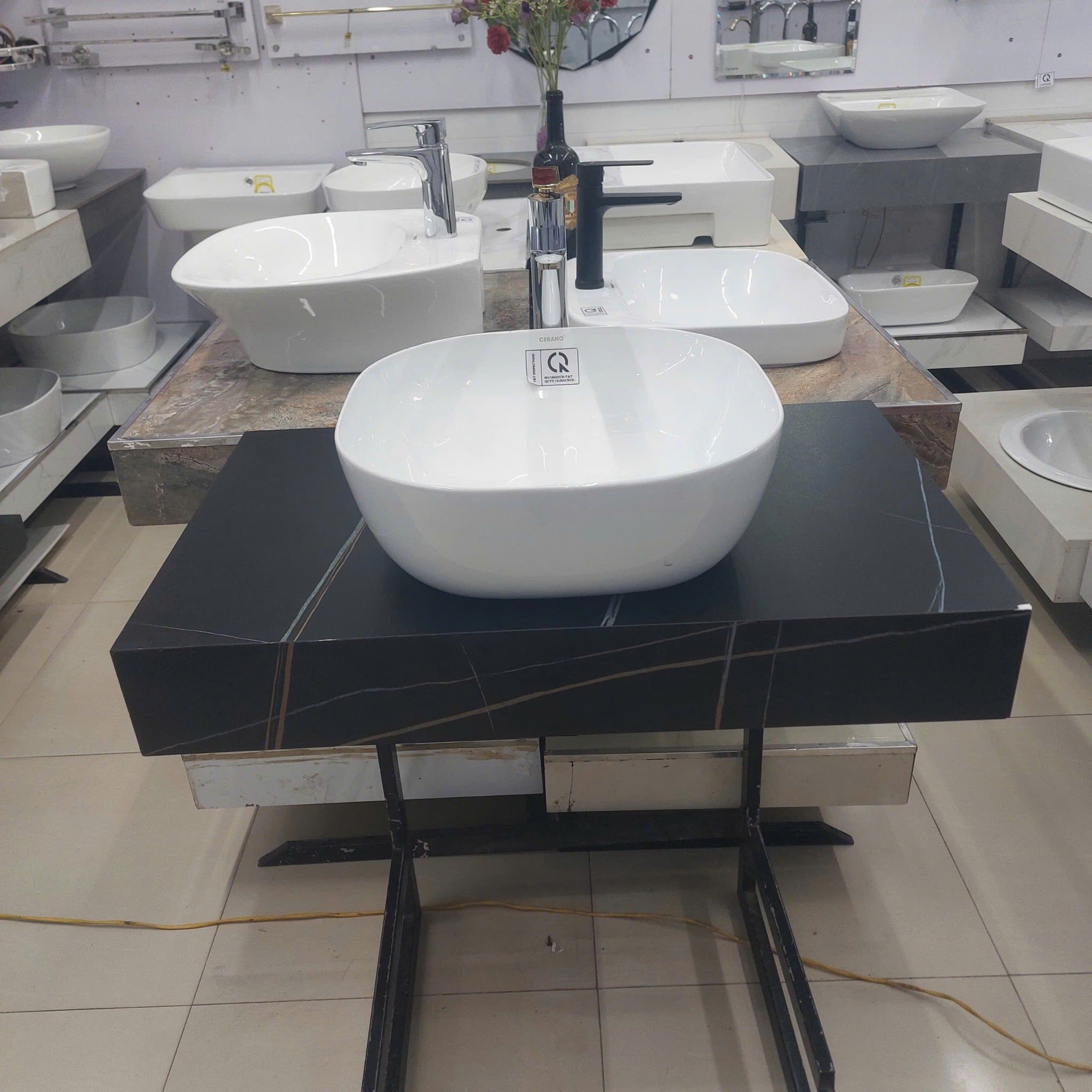  Chậu Đặt Bàn Đá Cao Cấp Cerano Mã 1414 