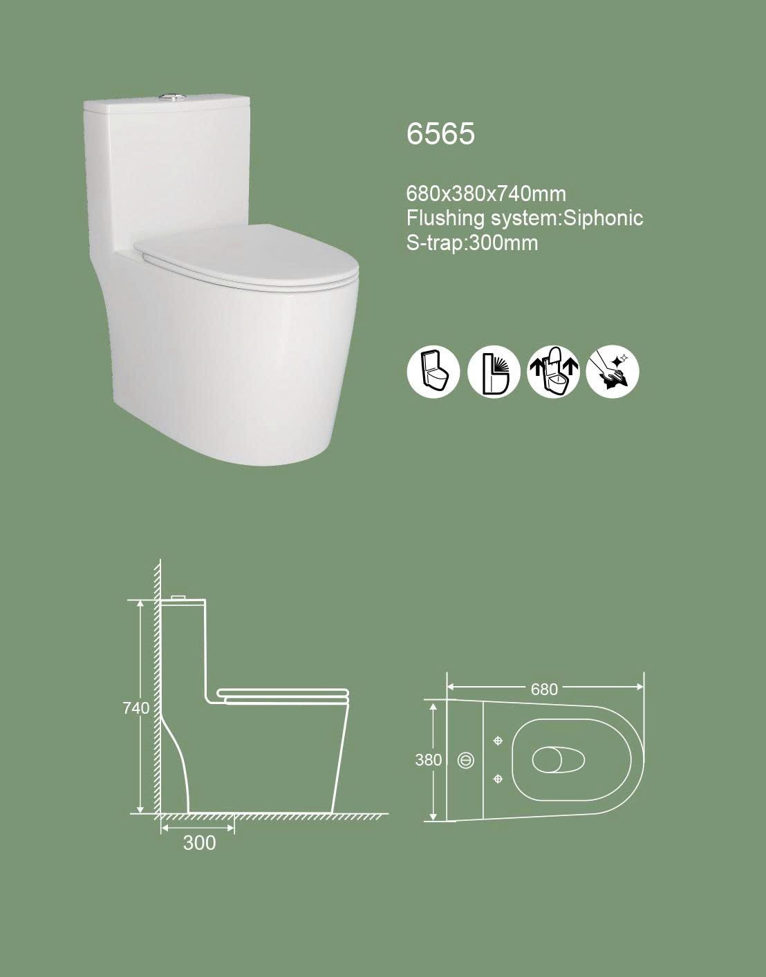  Bồn Cầu Liền Khối Cerano Mã 656B 