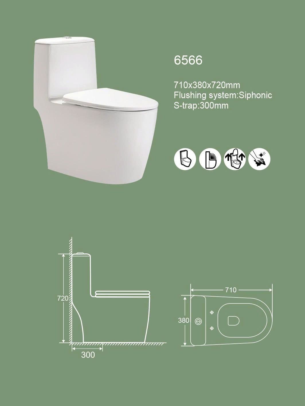  Bồn Cầu Liền Khối Cerano Mã 6566 
