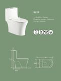  Bồn Cầu Liền Khối Cerano Mã 6709 