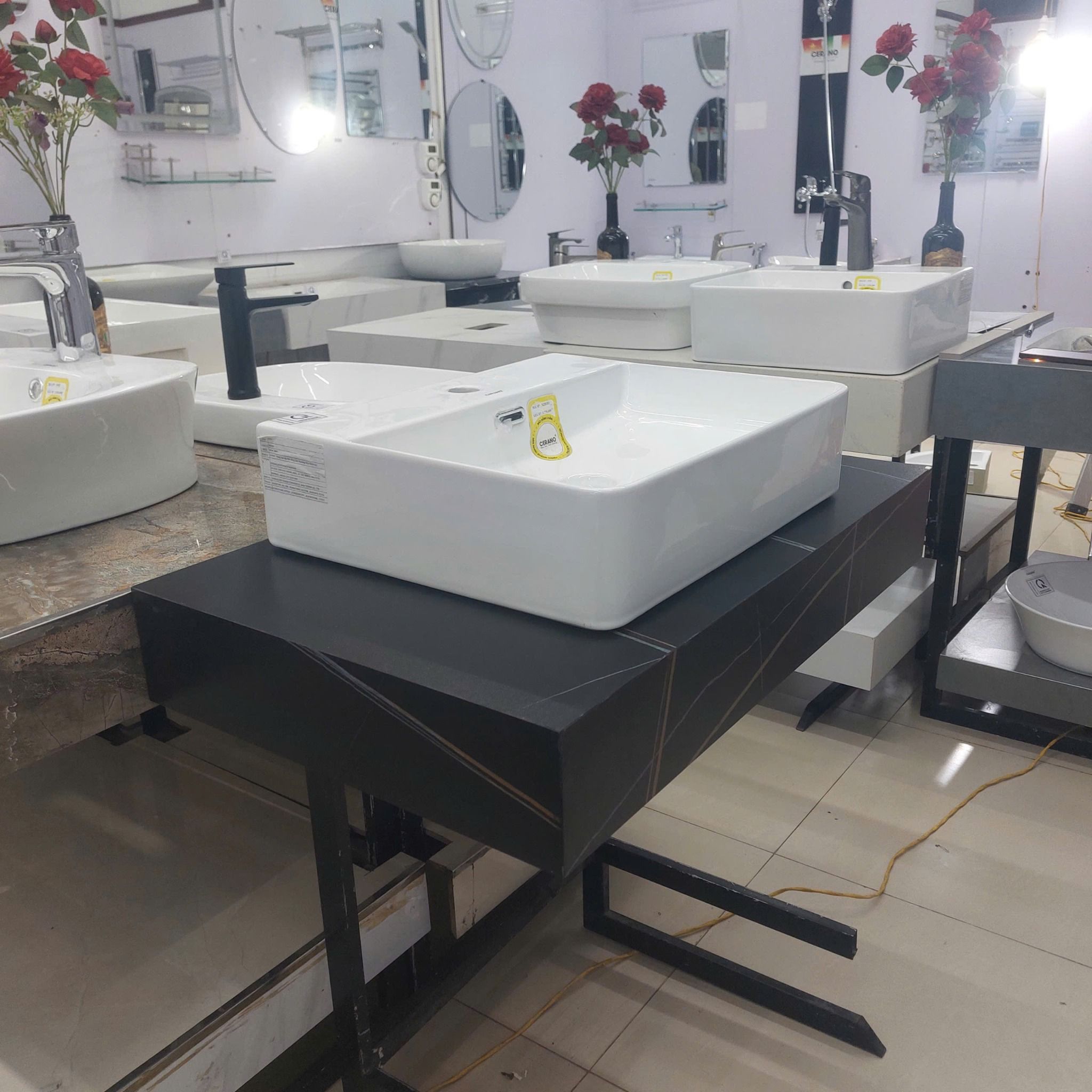  Chậu Đặt Bàn Đá Cao Cấp Cerano Mã XZ8183 