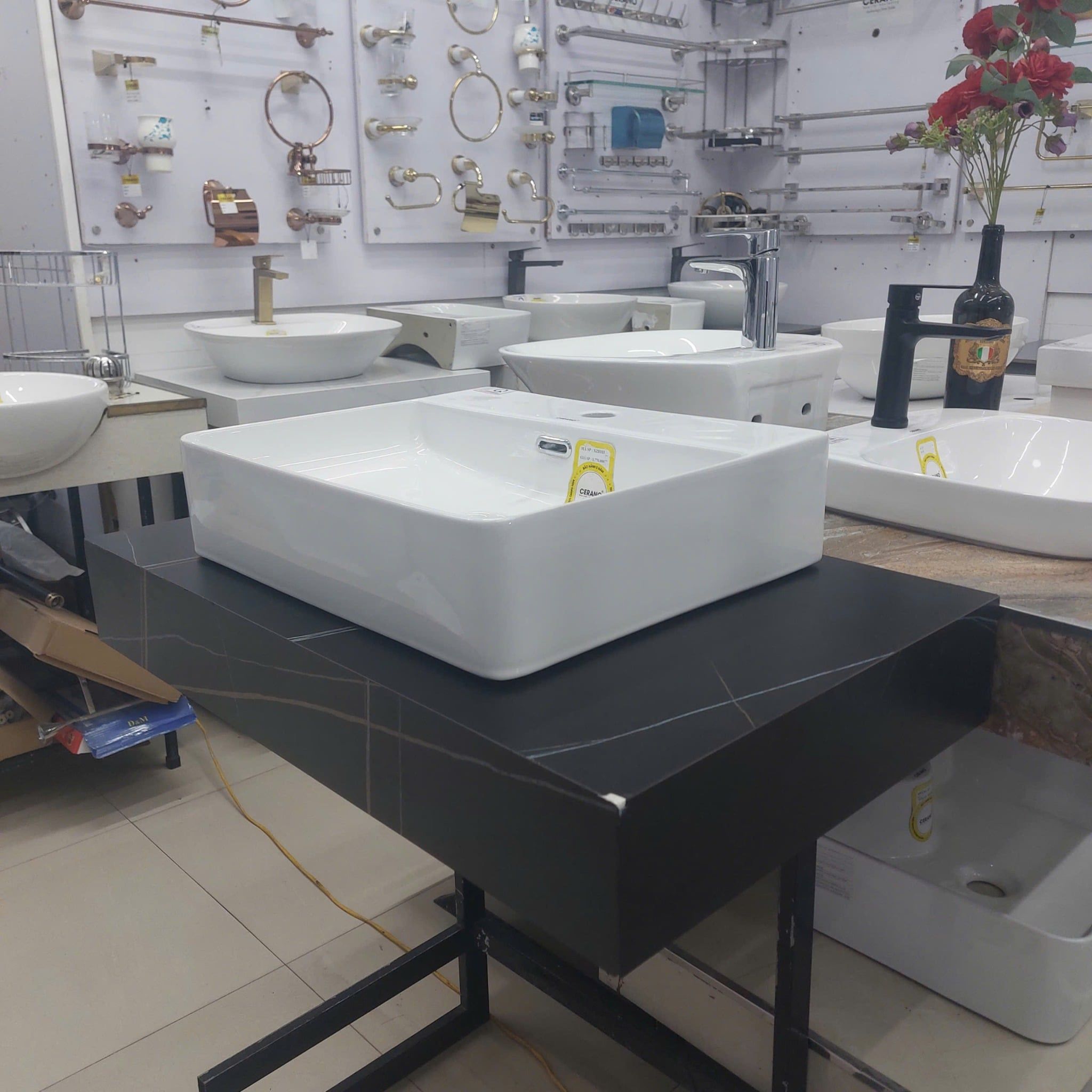  Chậu Đặt Bàn Đá Cao Cấp Cerano Mã XZ8183 