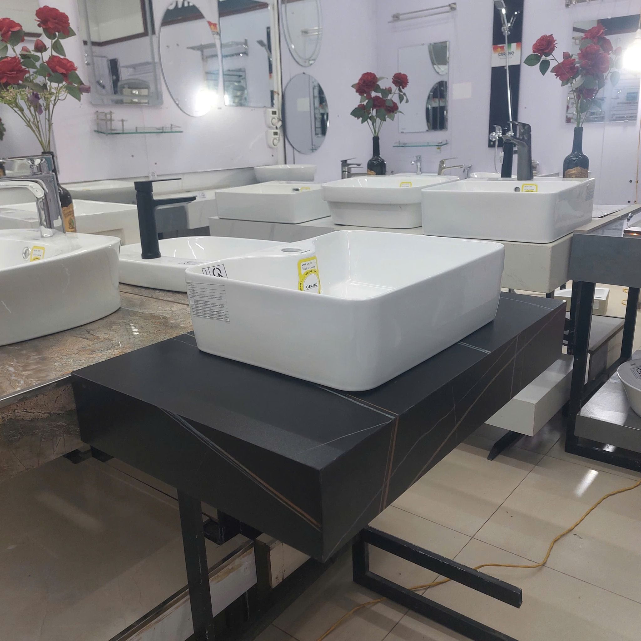  Chậu Đặt Bàn Đá Cao Cấp Cerano Mã 207 