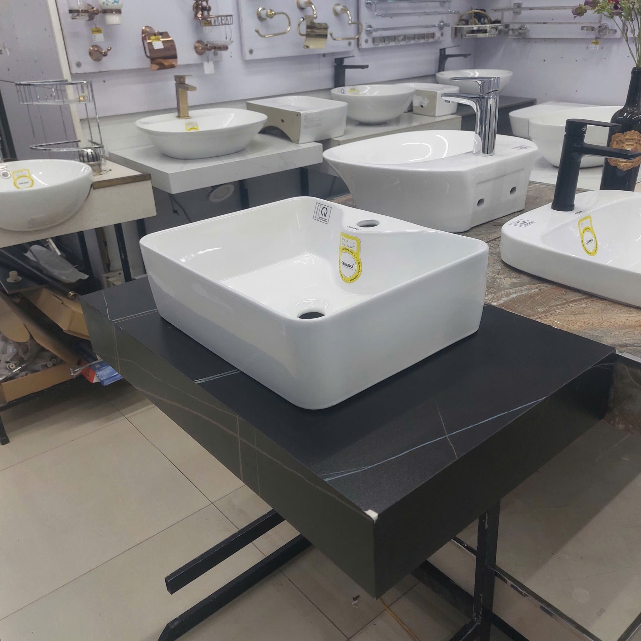  Chậu Đặt Bàn Đá Cao Cấp Cerano Mã 207 