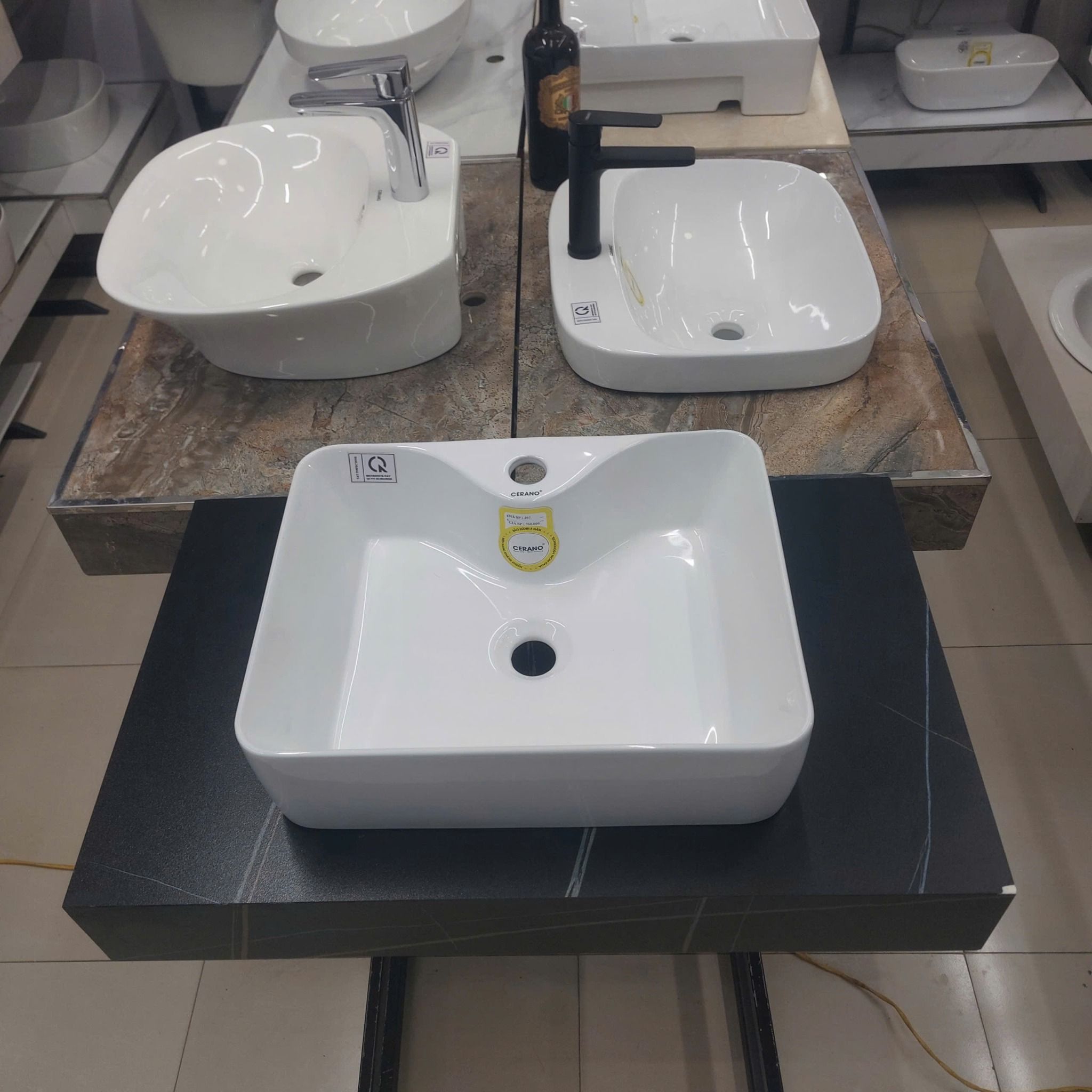  Chậu Đặt Bàn Đá Cao Cấp Cerano Mã 207 