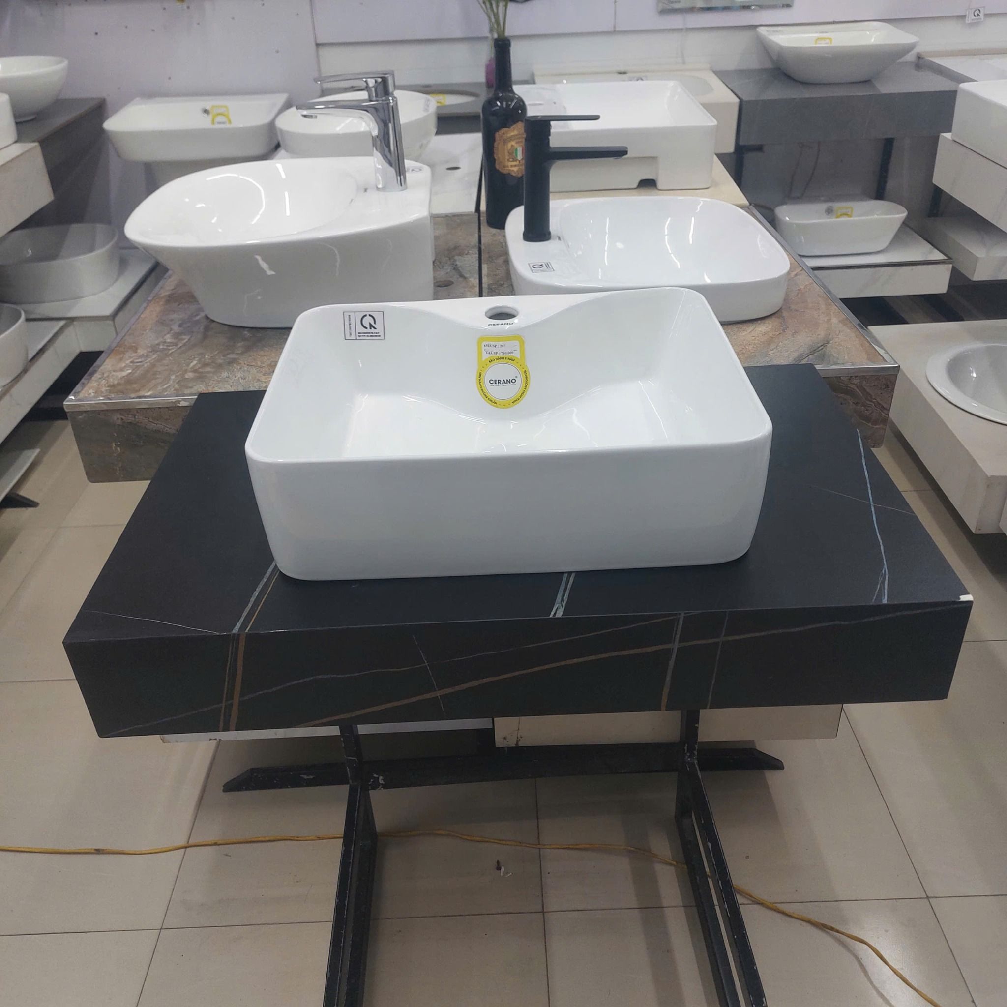  Chậu Đặt Bàn Đá Cao Cấp Cerano Mã 207 