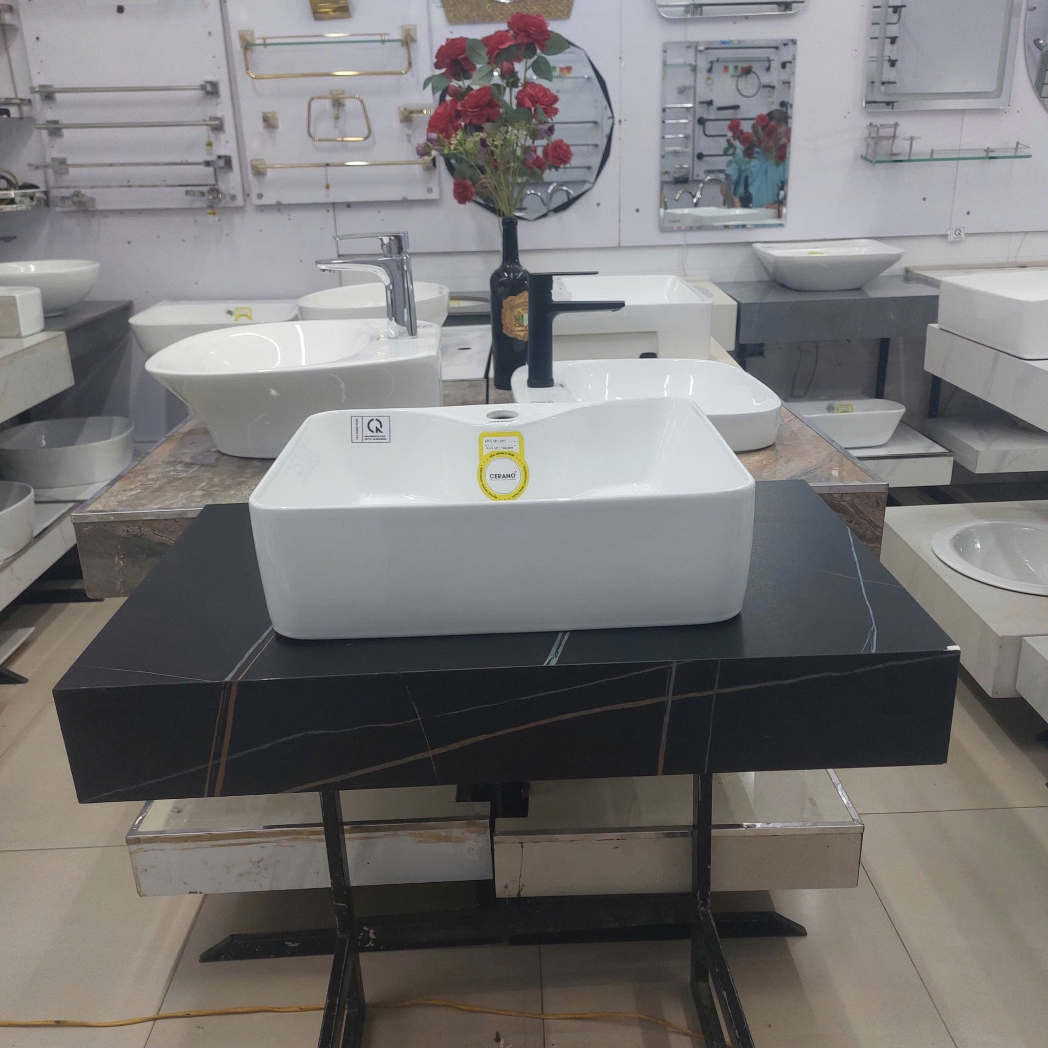  Chậu Đặt Bàn Đá Cao Cấp Cerano Mã 207 