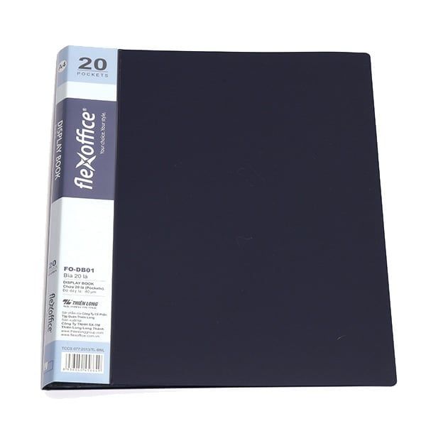 Bìa hồ sơ A4 20 lá (200 tờ) Thiên Long Flexoffice FO-DB01