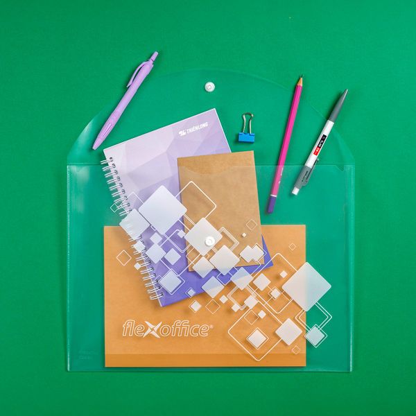 Bìa nút F4 (125 tờ) Flexoffice FO-CBF01