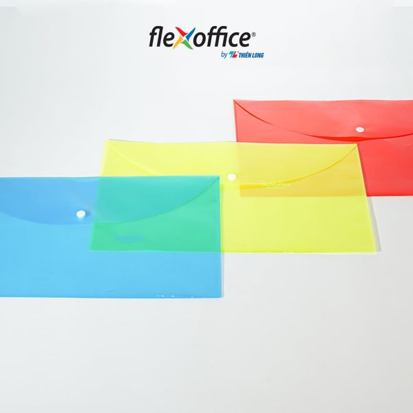 Bìa nút F4 (125 tờ) nhiều màu | Flexoffice FO-CBF017