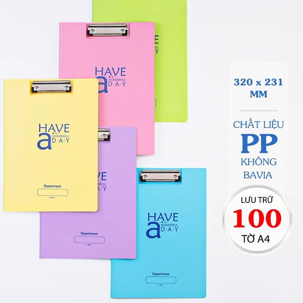 Bìa trình ký A4 - F4 (Nhựa PP) Thiên Long Flexoffice FO-CB03