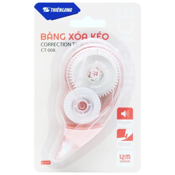 Băng xóa kéo Thiên Long CT-008 5mm x 12m