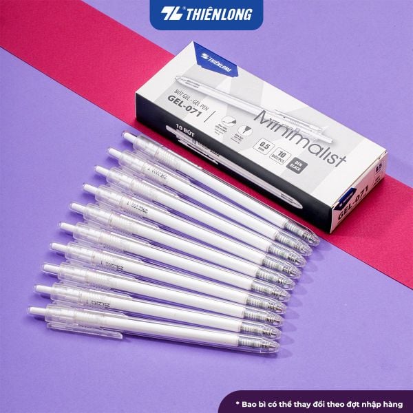 Bút gel Minimalist Thiên Long Gel-071 | Ngòi 0.5mm - Thiết kế tối giản