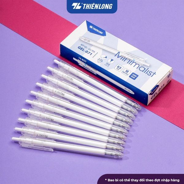 Bút gel Minimalist Thiên Long Gel-071 | Ngòi 0.5mm - Thiết kế tối giản