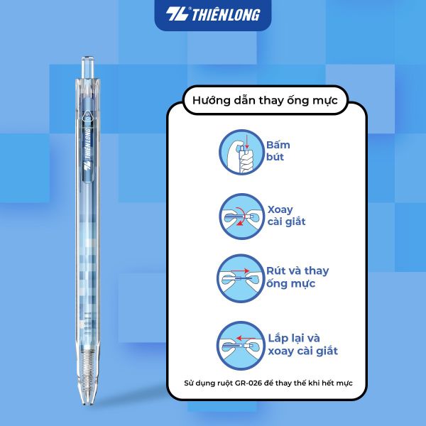 Bút gel Quick Dry Thiên Long GEL-066