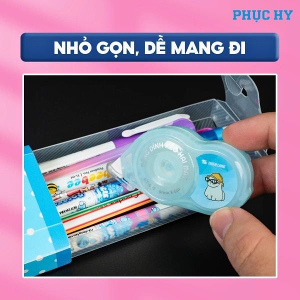 Băng dính kéo 2 mặt Thiên Long GT-001 8 mm × 6 m