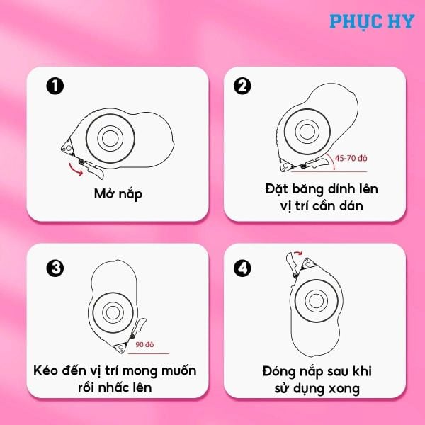 Băng dính kéo 2 mặt Thiên Long GT-001 8 mm × 6 m