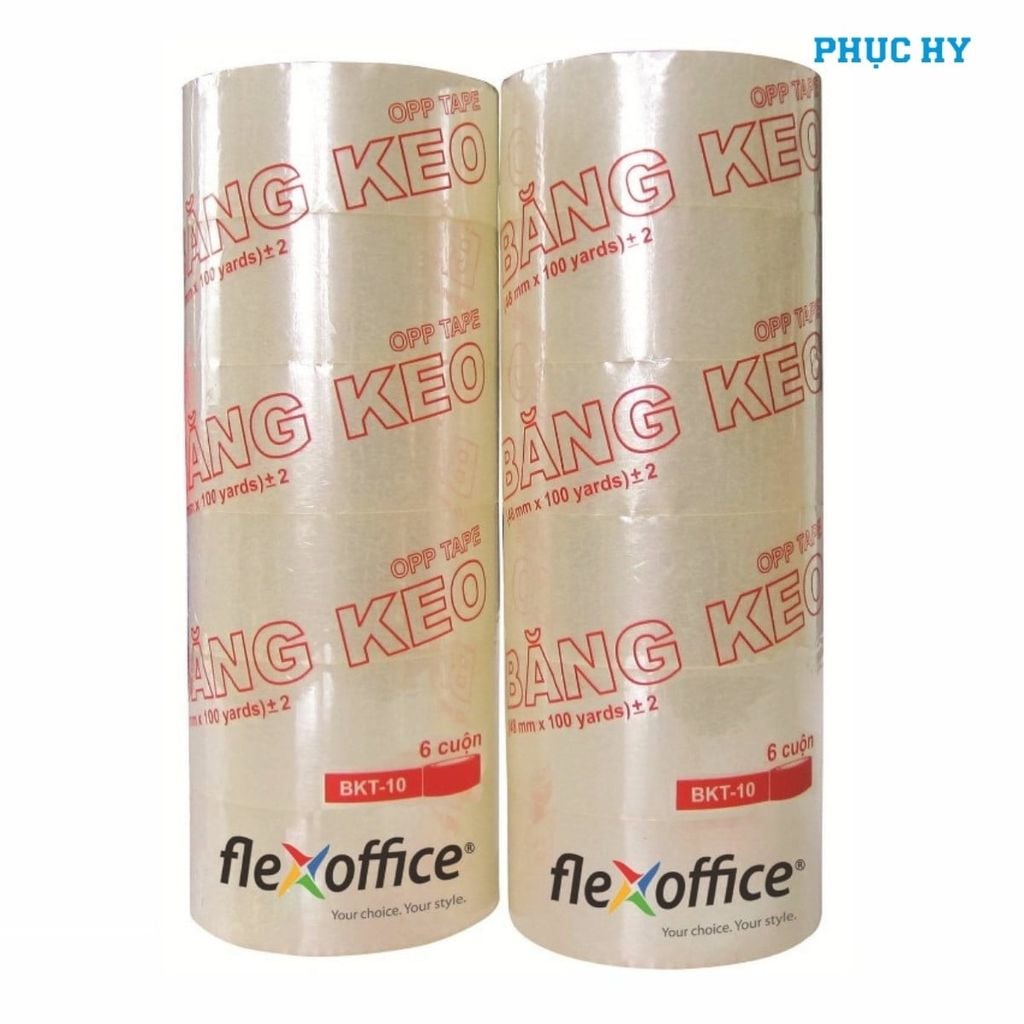 Băng keo trong OPP Flexoffice FO-BKT 10 48mm x 89 yards
