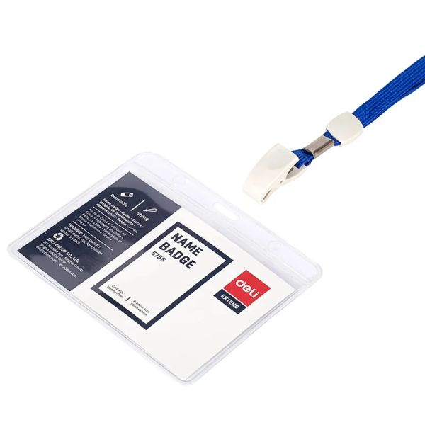 Bảng tên ngang kèm dây Deli E5756