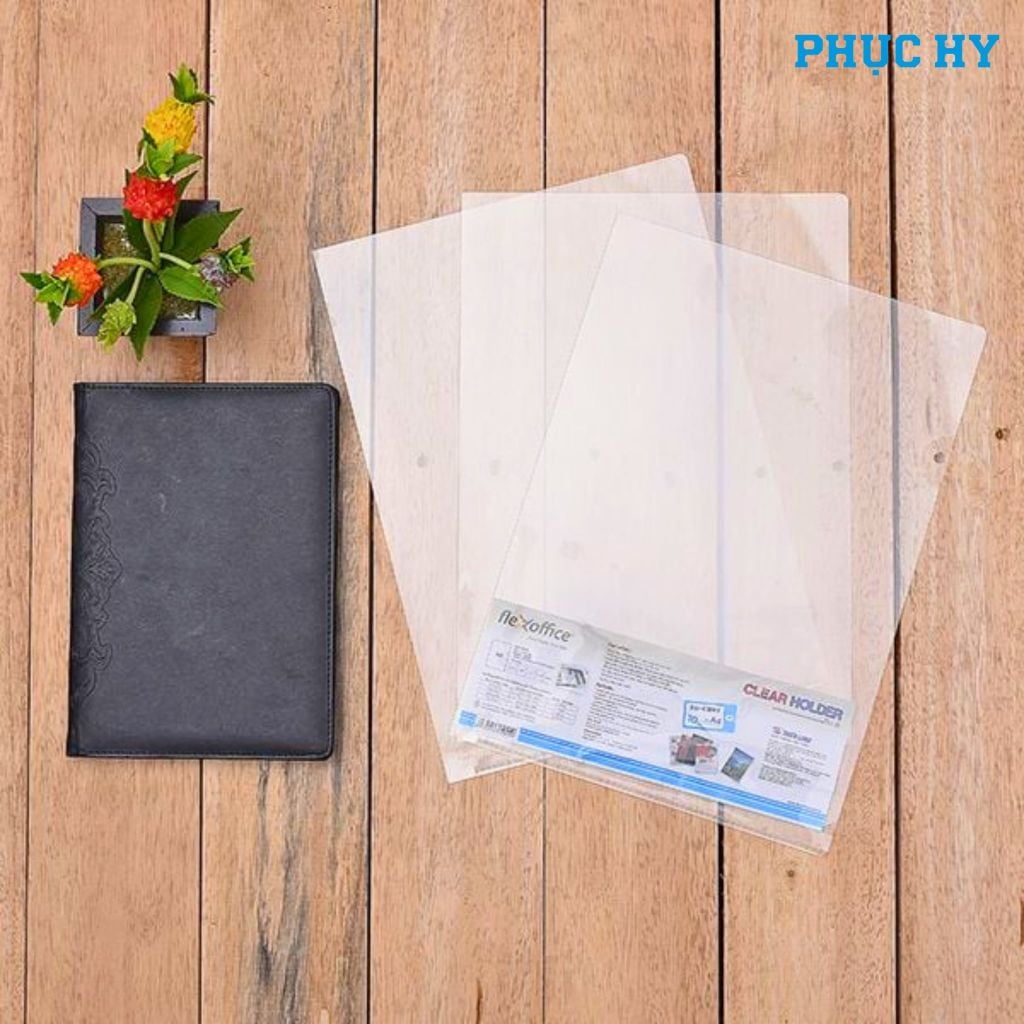 Bìa lá A4 FlexOffice FO-CH01 trong suốt