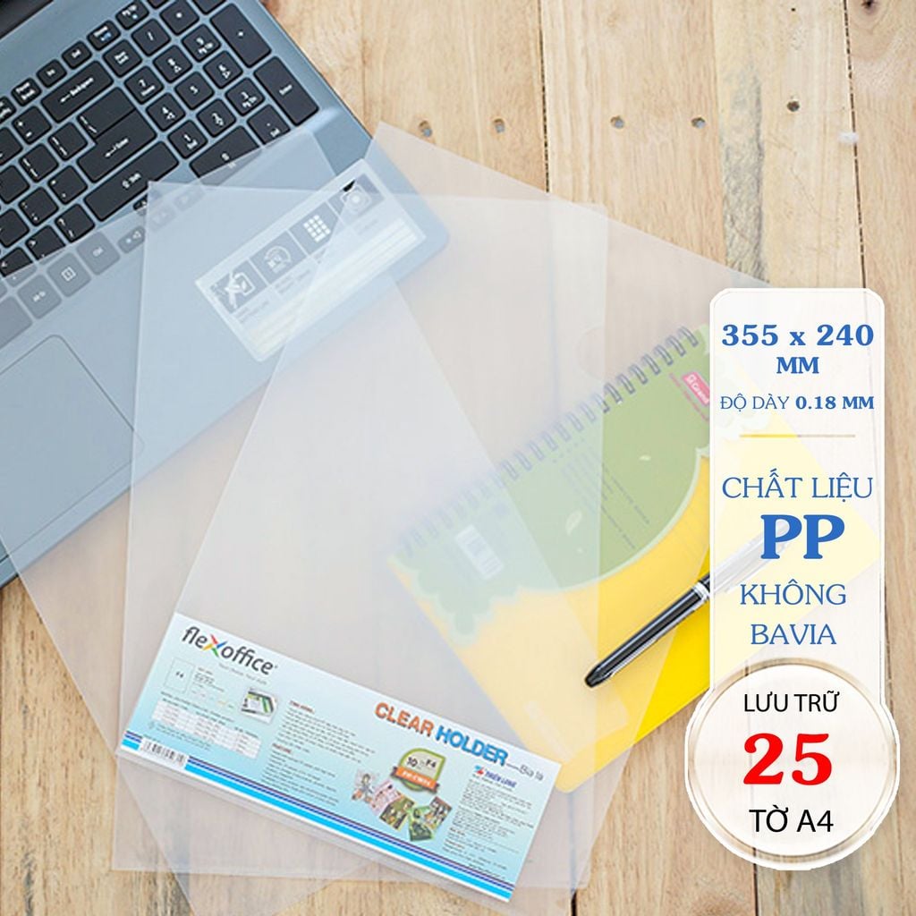 Bìa lá F4 (25 tờ A4) Flexoffice FO-CH04