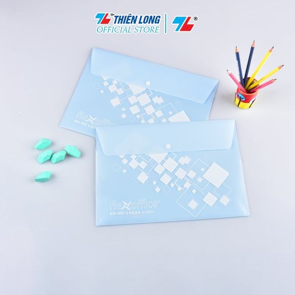 Bìa nút 3 ngăn (130 tờ A4) Thiên Long Flexoffice FO-CBF018