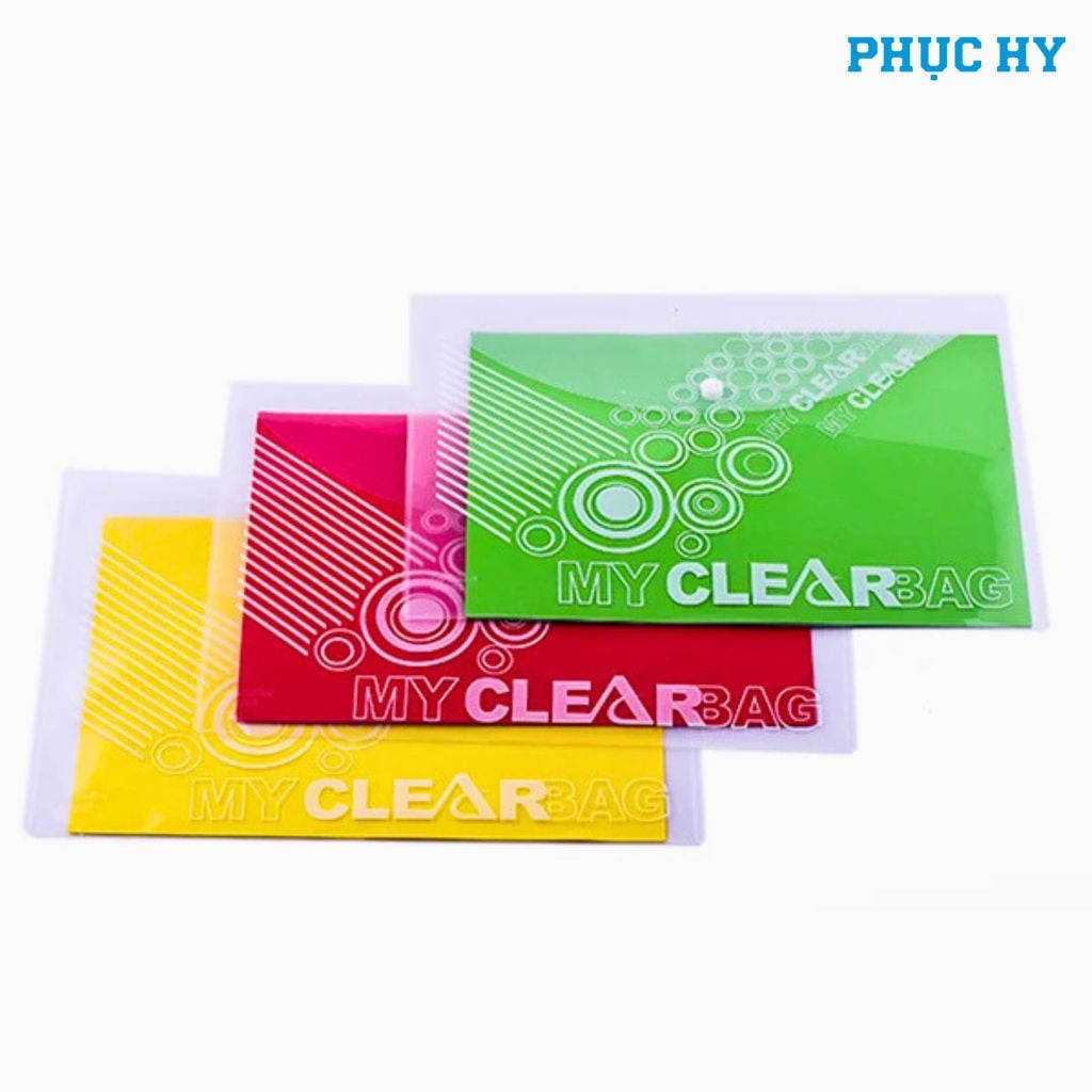 Bìa nút A4 FlexOffice FO-CBF05 nhiều màu có in hoa văn
