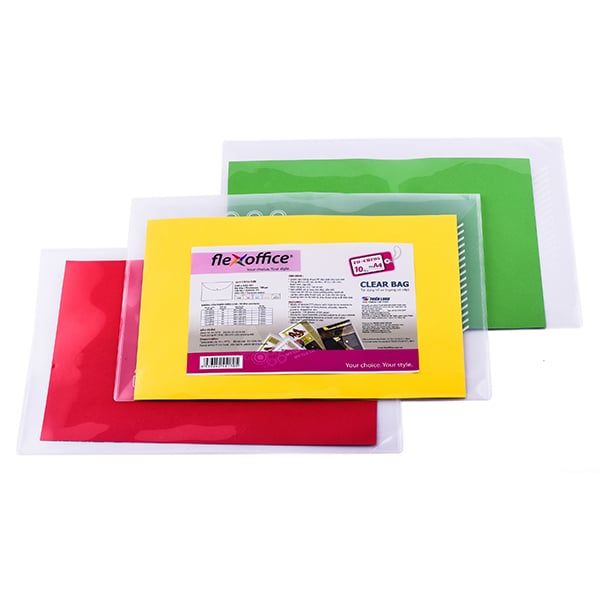 Bìa nút A4 (125 tờ) trong suốt | Flexoffice FO-CBF05