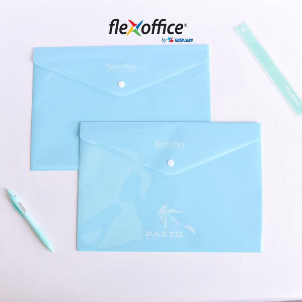 Bìa nút Pazto A4 màu Pastel (50 tờ) | Flexoffice FO-CBF009