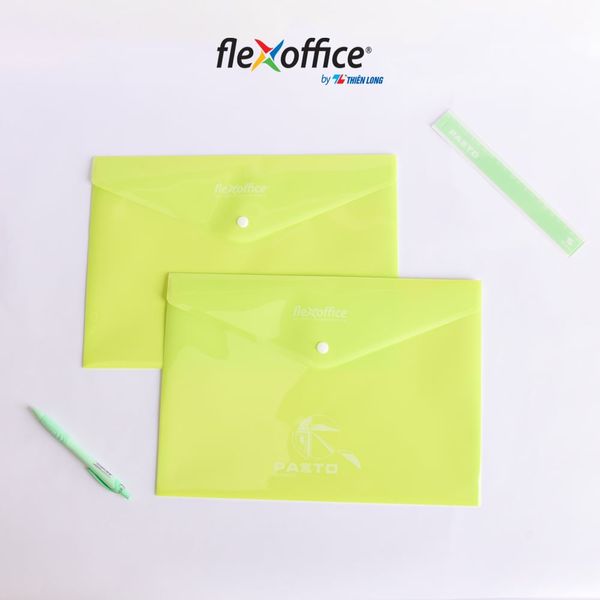 Bìa nút Pazto A4 màu Pastel (50 tờ) | Flexoffice FO-CBF009