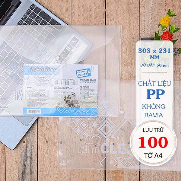 Bìa nút F4 (125 tờ) Flexoffice FO-CBF04