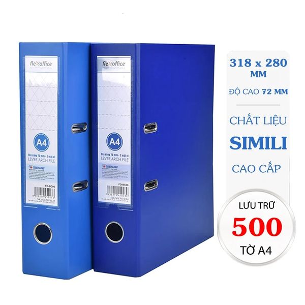 Bìa còng A4-F4 Flexoffice 70A4 FO-BC06